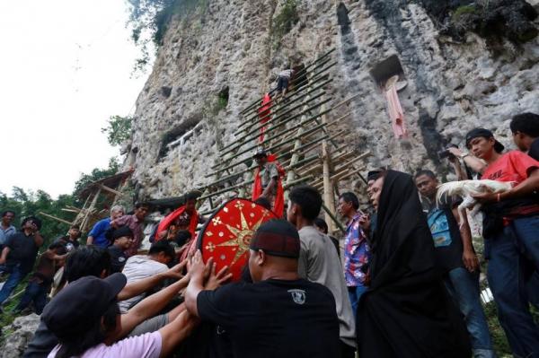 Upacara Rambu Solo Upacara adat Rambu Solo di Tana Toraja. (Foto: SINDOnews)