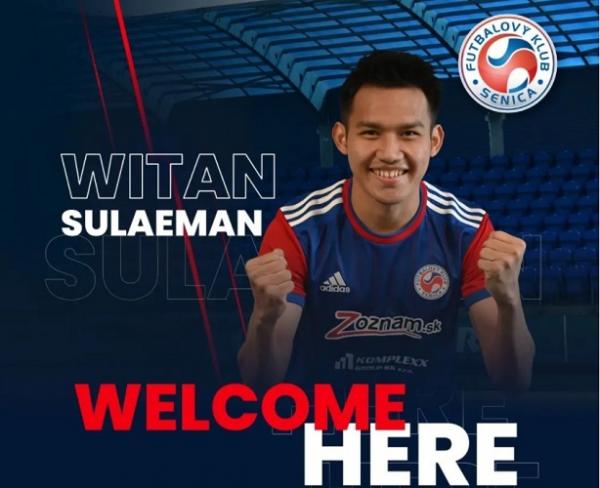 Witan Sulaeman resmi bergabung klub Slovakia FK Senica. Witan akan berduet dengan teman lamanya Egy Maulana Vikri. (foto: Instagram/FK_Senica).