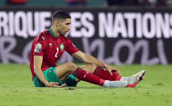 Timnas Maroko melaju ke perempat final Piala Afrika 2021. Pencapaian itu didapat setelah mereka menang 2-1 atas Malawi pada babak 16 Besar. (Foto: REUTERS/Mohamed Abd El Ghany)