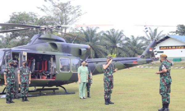 Sulaiman Agusto Pangdam XII Tanjungpura Mayjen TNI Sulaiman Agusto berkunjung ke Markas Yonif 645/GTY di Kabupaten Sambas. (Foto: Pendam Tanjungpura).