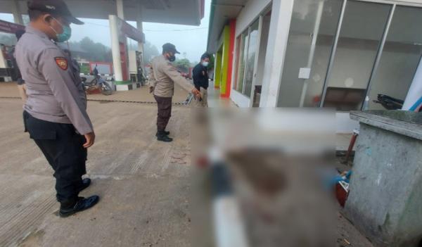 Perampokan Spbu Sanggau1 Olah TKP perampokan SPBU di Tayan Hulu, Sanggau, Kalimantan Barat. (Foto: Polres Sanggau)