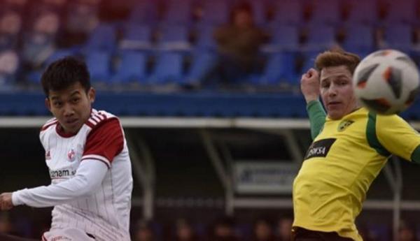 Witan Sulaeman Bintang Timnas Indonesia, Witan Sulaeman mencetak gol perdana untuk FK Senica. Torehan tersebut tercipta usai dirinya bekerja sama dengan Egy Maulana Vikri. (Foto: Instagram/fksenica_indonesia)