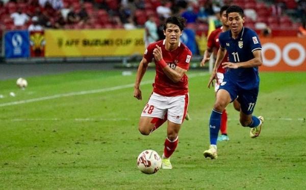 Pemain Timnas Indonesia dan PSIS Semarang, Alfeandra Dewangga (28) saat tampil di Piala AFF 2020. (Foto: Instagram/@alfeandradewangga)