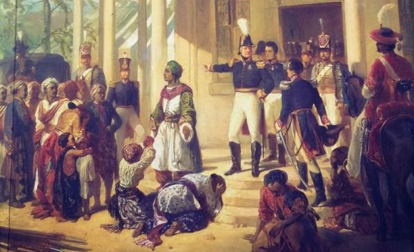 pangeran diponegoro Foto : lukisan penangkapan Diponegoro (foto repro)