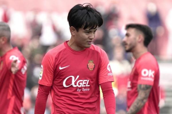 Takefusa Kubo saat bermain untuk Real Mallorca. (Foto: Twitter/@RCD_Mallorca)