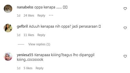Reaksi warganet atas unggahan Nassar 2 Reaksi warganet atas unggahan Nassar. (Foto: tangkapan layar/Instagram kingnassar88)