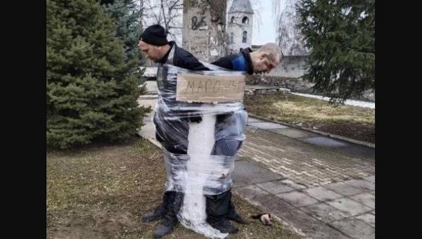 Penjarah di Ukraina ditangkap. (Foto: dia images via Getty Images)