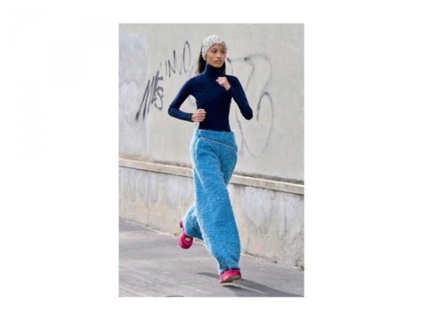 Nafa Salfana 2 Nafa Salfana tampak sporty. (Foto: Twitter)