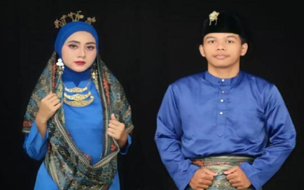 Pakaian Adat Kalimantan Barat Melayu Nama Nama Pakaian Adat Kalimantan Barat Suku Melayu. (Foto: Instagram @salonmimin)