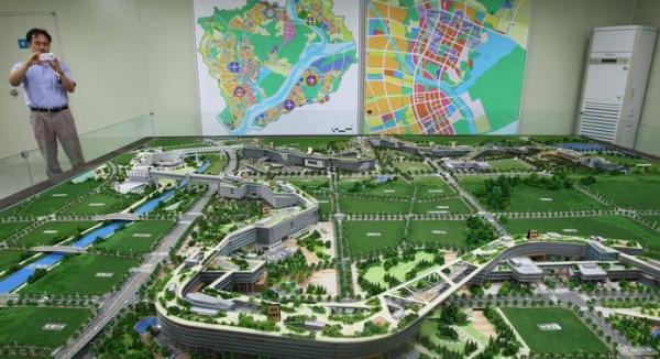 Maket Kota Sejong Maket Kota Sejong saat mulai dibangun pada 2006. (Foto: Istimewa)