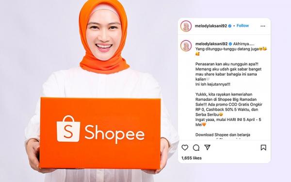 Postingan terbaru Melody eks JKT48. (Foto: tangkapan layar/Instagram)