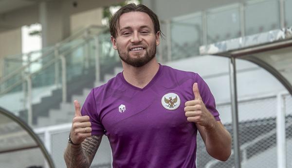 12 Ant Marc Klok 1 Pemain Timnas Indonesia U-23, Marc Klok saat beraksi dalam laga uji coba di Korea Selatan. (Foto: Instagram/@pssi)