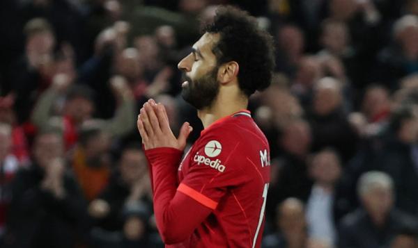 Mohamed Salah Liverpool cetak sembilan gol ke gawang Manchester United di Liga Inggris musim ini. Winger The Reds Mohamed Salah ungkap rahasianya. (Foto: REUTERS/Phil Noble)