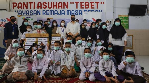 MNC Peduli dan PT Kino Indonesia juga menyambangi Panti Asuhan Tebet untuk menyalurkan secara langsung bantuan Ramadan. (Foto: MNC Peduli)