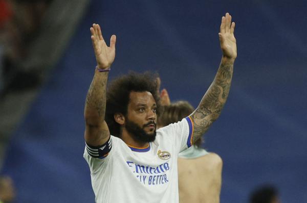 Bek kiri Real Madrid, Marcelo. (Foto: REUTERS)