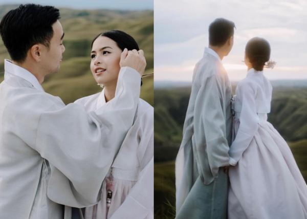 Maudy Ayunda tampil menggunakan hanbok. (Foto: IG)