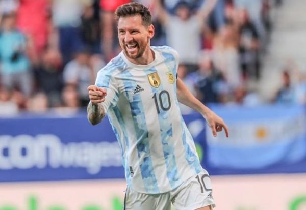 Lionel Messi vs Estonia Striker Timnas Argentina, Lionel Messi. (Foto: Instagram/@afaseleccion)