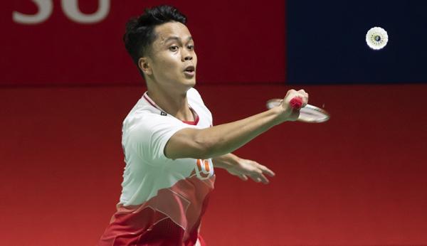 Anthony Ginting 1 Jagoan Malaysia Lee Zii Jia akui merana hadapi jurus sakti Anthony Ginting di perempat final Indonesia Masters 2022. (Foto: Twitter/@bayuarisandee)