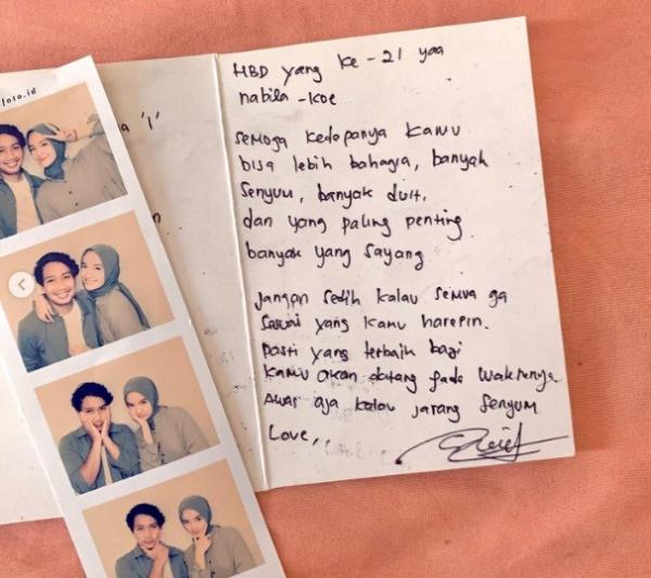 Nabila Eril1 Potret kenangan Nabila Ishma bersama sang kekasih, Emmeril Khan. (Foto: Instagram)
