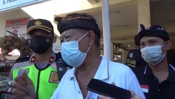 Bendesa Adat Pedungan Bendesa Adat Pedungan Wayan Rinda. (Foto: iNews/Indira Arri)