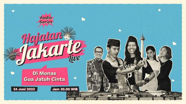 Podcast Banner: Live Audio Series Hajatan Jakarte (Source: Roov.id)