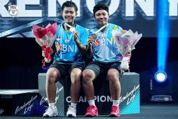 Ajang Malaysia Open 2022 telah usai. Ganda putri Indonesia Apriyani Rahayu/Siti Fadia Silva Ramadhanti mengamankan satu titel juara. (foto: INABadminton).