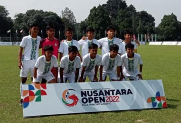 PSS Sleman U-16 menang melawan PSA Ambon U-16 pada lanjutan Nusantara Open 2022 Piala Prabowo Subianto. (Foto: MPI)