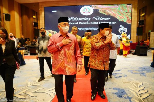 Prabowo Subianto Presiden Federasi Pencak Silat Dunia, Prabowo Subianto di Melaka, Malaysia. (Foto dok Pribadi Prabowo Subianto).