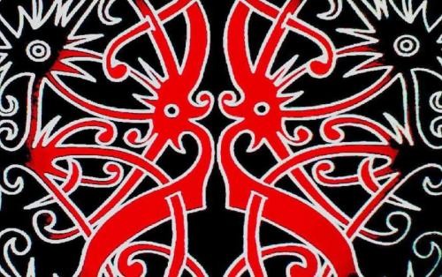 Motif Batik Khas Kalimantan Timur, Motif Burung Enggau (Foto: Infobatik) Motif Batik Khas Kalimantan Timur, Motif Burung Enggau (Foto: Infobatik)