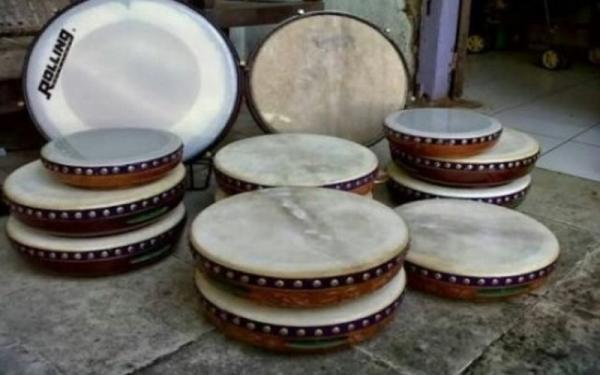 Rebana Alat musik tradisional Sumatera Selatan, Rebana. (Foto: alatmusik)