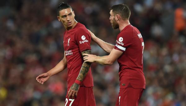 Liverpool Liverpool hanya mampu bermain imbang 1-1 melawan Crystal Palace pada pekan kedua Liga Inggris di Anfield, Selasa (16/8/2022) dini hari WIB. (Foto: REUTERS/Peter Powell)