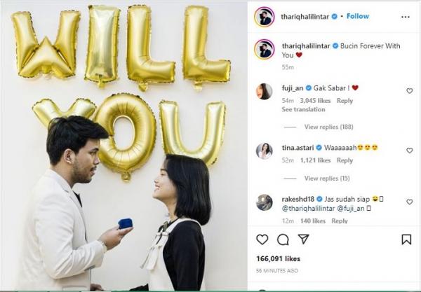 Postingan terbaru Thariq Halilintar Postingan terbaru Thariq Halilintar. (Foto: tangkapan layar Instagram @thariqhalilintar)