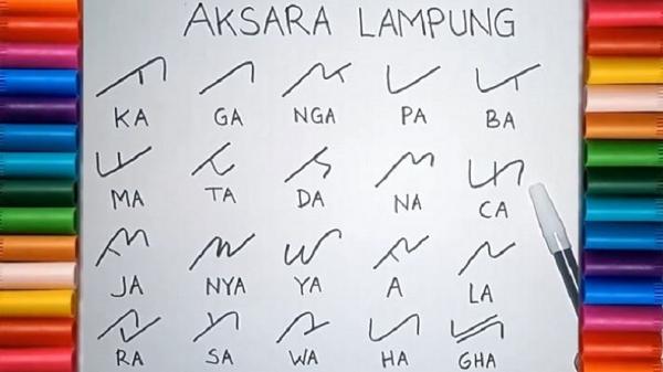 aksara lampung Aksara Lampung dan cara penulisan serta membacanya. (Foto : YouTube/Bimbel Cendikia)