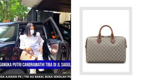 Putri Tas mewah Putri bermerek Gucci dibawa saat rekonstruksi (Foto : Ist)