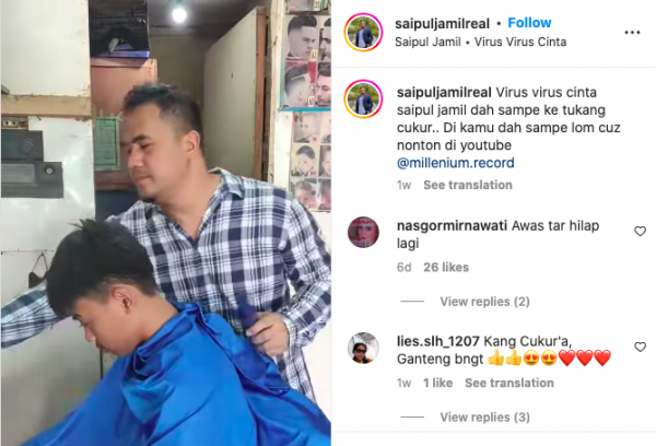 Screen Shot 2022 08 31 At 13 38 58 Saipul Jamil unggah video menjadi tukang cukur. (Foto: Instagram)