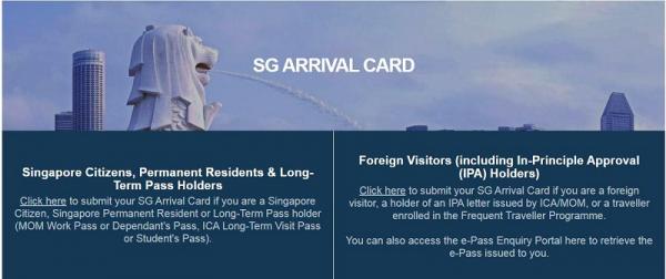 Singapore Arrival Card XL 3 (Foto: tangkapan layar situs web ICA