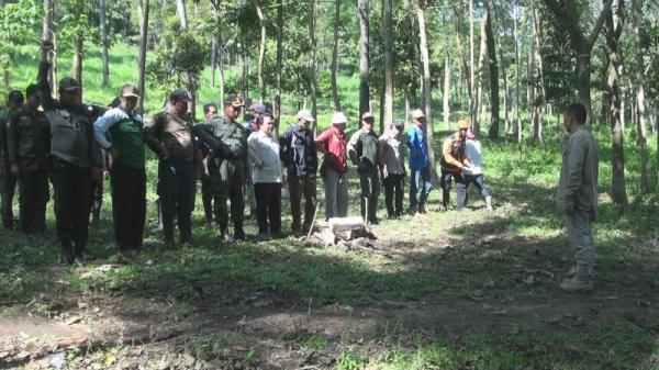 mahasiswa hilang bukit krapyak Tim SAR gabungan menggelar apel pencarian korban. (istimewa).
