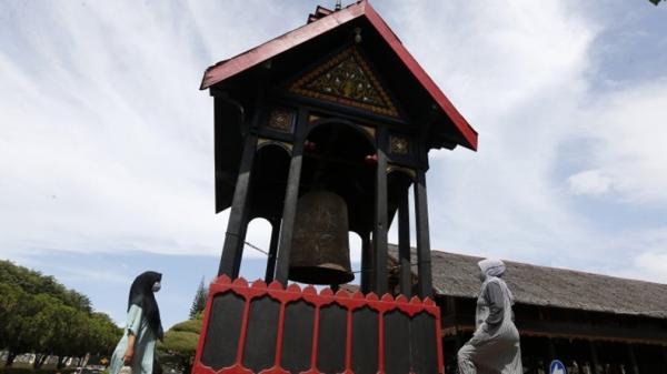 Peninggalan Kerajaan Samudera Pasai, Lonceng Cakra Peninggalan Kerajaan Samudera Pasai, Lonceng Cakra Donya (Antara)