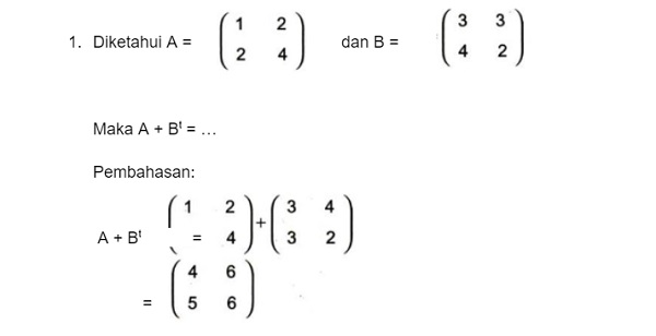 transpose matriks