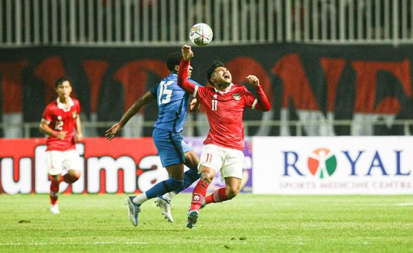 Timnas Indonesia bermain imbang 1-1 melawan Curacao pada FIFA Matchday di Stadion Pakansari, Selasa (27/9/2022) malam.&nbsp; (Foto: MPI/Aldhi Chandra Setiawan)