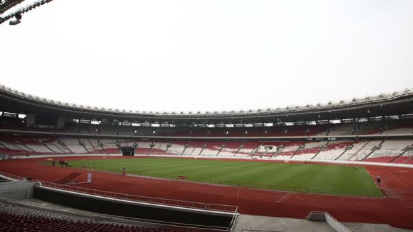Stadion Utama Gelora Bung Karno Piala Dunia U-20 2023 sebentar lagi dihelat di Indonesia. Stadion Utama Gelora Bung Karno (SUGBK) terus berbenah jelang hajatan tersebut. (Foto: Aldi Chandra/MPI)
