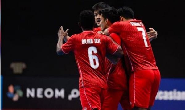 Timnas Futsal Indonesia 2 Tim Indonesia hajar Lebanon 7-2 pada laga kedua di Piala Asia Futsal 2022, Jumat (30/09/2022). Hasil ini diapresiasi Ketua Umum Federasi Futsal Indonesia (FFI). (Foto: MNC Media)