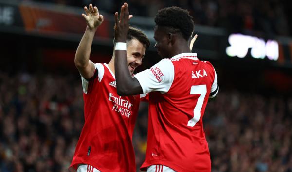 Arsenal perkasa bantai Bodo/Glimt 3-0 pada laga lanjutan Grup A Liga Europa di Emirates Stadium, Jumat (7/10/2022) dini hari WIB. (Foto: Reuters)