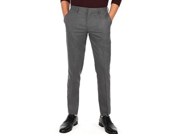 BODY IMAGE 1 House of Cuff Slim Fit Trouser - Grey