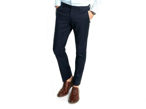 BODY IMAGE 2 House of Cuff Slim Fit Trouser Navy Blue