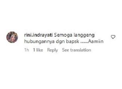 Komentar Warganet Happy Asmara 2 Komentar warganet di akun Instagram Happy Asmara.