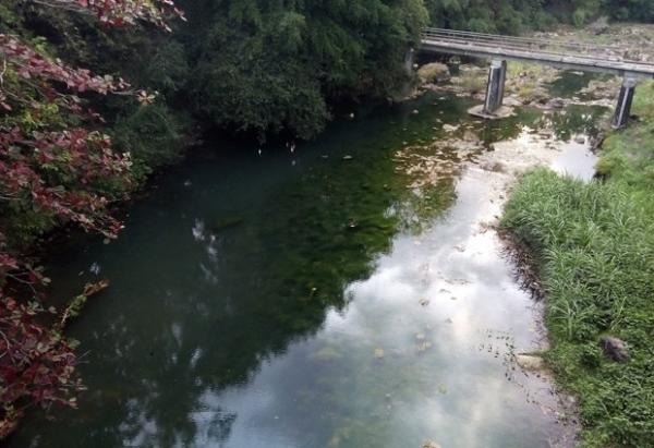 Sungai Oya Sungai Oya membentang di sepanjang wilayah Pegunungan Sewu, Gunungkidul. (Foto : MPI/yohanes demo)