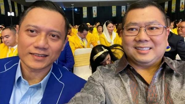 Ketua Umum Partai Perindo Hary Tanoesoedibjo bersama Ketua Umum Partai Demokrat Agus Harimurti Yudhoyono (foto Instagram Hary Tanoesoedibjo)