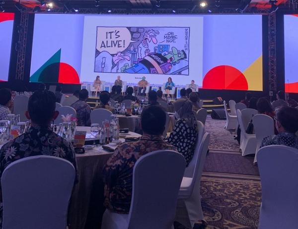 Danamon The Indonesia Summit 2023 Danamon bersama MUFG Bank dan Adira Finance kembali berkolaborasi dengan menggelar acara economic outlook bertajuk The Indonesia Summit 2023. (Foto: dok Bank Danamon)