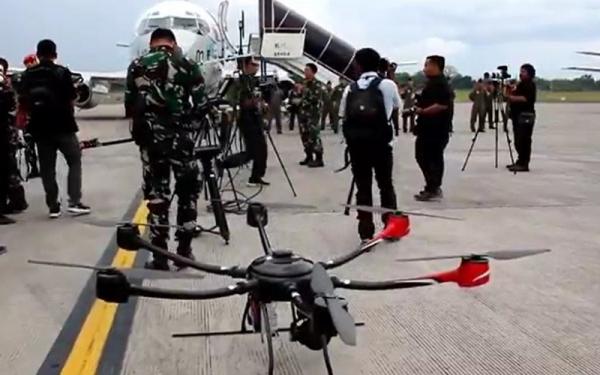Drone Tni Nusa Dua Enam unit drone TNI dikerahkan di Nusa Dua, Bali. (Foto: Indira Arri)
